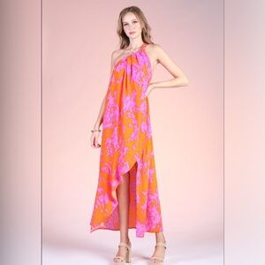 TYCHE ONE SHOULDER ASYMMETRICAL DRESS SIZE M